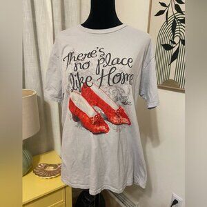 The Wizard of Oz There’s No Place Like Home T Shirt with Ruby Slippers